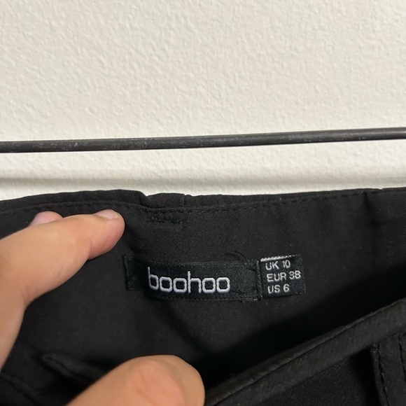 Boohoo Black Wide Leg  Pants - Picture 3 of 3